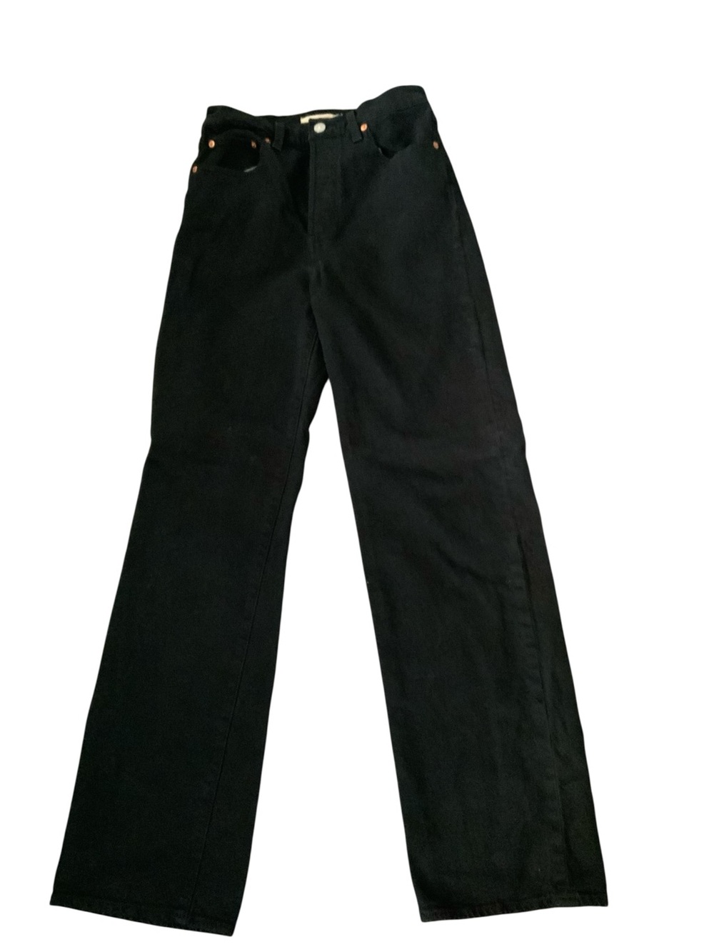 Levi’s Premium Ribcage Straight Jeans 27 Women’s 27x31 Black High Rise